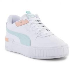 Buty do chodzenia damskie Puma Cali Sport. Białe obuwie sportowe damskie Puma, bez wzorów, z materiału, trekkingowe. Za 402.00 zł.