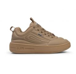 Buty sportowe sneakersy damskie Fila Superbubble. Brązowe obuwie sportowe damskie Fila, bez wzorów, z gumy, trekkingowe. Za 253.99 zł.