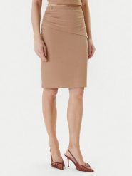 Guess Spódnica mini W5YD64 KAQL2 Beżowy Regular Fit. Brązowe spódnice damskie Guess, s, z aplikacjami, mini. Za 199.99 zł.