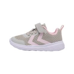 Sneakersy dla dzieci Hummel Actus Recycled. Szare buty sportowe dziewczęce Hummel, bez wzorów, z nubiku, bez zapięcia, na jogę i pilates. Za 170.00 zł.