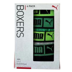 Bokserki męskie Puma BASIC PLACED LOGO ELASTIC 4-PACK 93866803 r M. Bokserki męskie Puma, m, bez wzorów, z bawełny. Za 202.43 zł.
