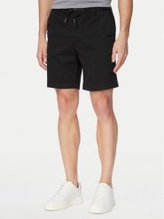 Jack & Jones Szorty materiałowe Jaiden Rocco 12292831 Czarny Regular Fit. Czarne szorty męskie Jack & Jones, m, bez wzorów, z bawełny. Za 129.99 zł.