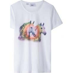 T-shirt z fotodrukiem bonprix biały z nadrukiem. T-shirty i topy dla dziewczynek marki bonprix. Za 29.99 zł.