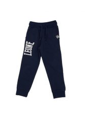 Podstawowe spodnie-bluza dla chłopców z dużym logo. Niebieskie bluzy dla chłopców LEONE 1947 APPAREL, bez wzorów, bez ramiączek, bez kaptura. Za 84.16 zł.