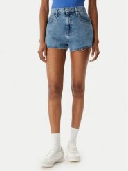 Tommy Jeans Szorty jeansowe DW0DW22691 Niebieski jasny Regular Fit. Niebieskie szorty damskie Tommy Jeans, bez wzorów, z bawełny. Za 329.99 zł.