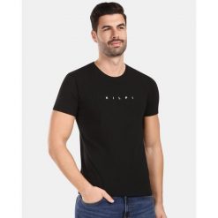 Męska bawełniana koszulka T-shirt Kilpi SPACER-M. Czarne t-shirty męskie Kilpi, m, bez wzorów, z bawełny, bez kołnierzyka. Za 91.56 zł.