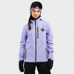 Kurtka snowboardowa damska W2-W Makalu. Niebieskie kurtki damskie SIROKO, s, bez wzorów, z softshellu, bez kaptura, narciarskie. W wyprzedaży za 330.95 zł.