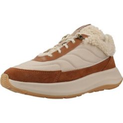 Buty FITFLOP MODE FLOW SHEARLING-MIX SNE Brązowy. Brązowe obuwie sportowe damskie FIT FLOP, bez wzorów, ze skóry, trekkingowe. W wyprzedaży za 500.45 zł.