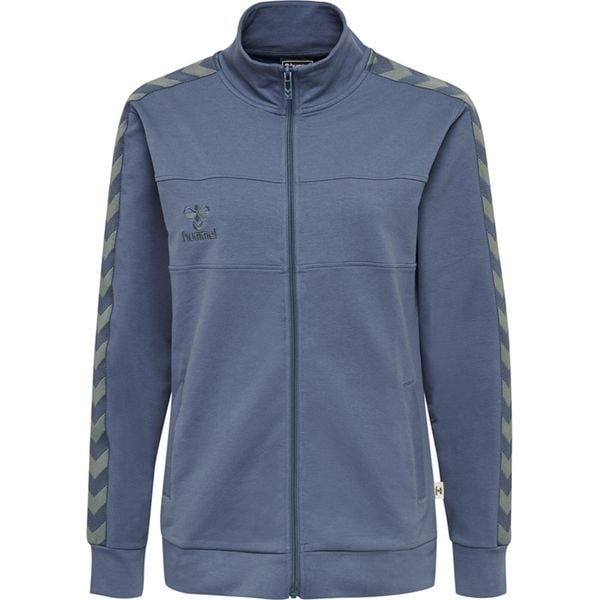 Bluza damska Hummel zip Lmove Classic. Niebieskie bluzy damskie Hummel, s, bez wzorów, z bawełny, bez kaptura. Za 164.50 zł.