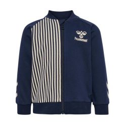 Kurtka chłopięca Hummel Stripy. Czarne kurtki i płaszcze dla chłopców Hummel, bez wzorów, z bawełny, bez kaptura. Za 171.35 zł.