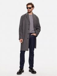 Calvin Klein Płaszcz wełniany K10K111745 Szary Regular Fit. Szare płaszcze męskie Calvin Klein, na zimę, m, bez wzorów, z wełny, bez kaptura. Za 1,899.00 zł.