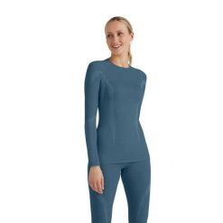 Damska koszulka z długim rękawem Falke Wool-Tech. Niebieskie koszulki sportowe damskie Falke, m, bez wzorów, z dzianiny, sportowe, bez kołnierzyka. Za 489.15 zł.