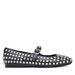 Baleriny Guess. Czarne baleriny damskie Guess, z aplikacjami, bez obcasa. Za 489.99 zł.