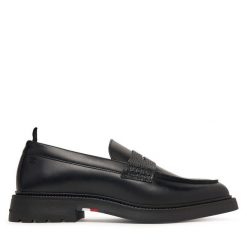 Loafersy Tommy Hilfiger. Czarne mokasyny męskie Tommy Hilfiger, casualowe. Za 649.99 zł.