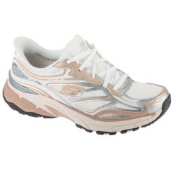 Buty sportowe Sneakersy damskie, Slip-Ins: Stamina Sport. Białe obuwie sportowe damskie Skechers, bez wzorów, trekkingowe. Za 429.99 zł.
