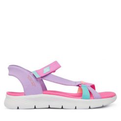 Sandały Skechers. Fioletowe sandały dziewczęce Skechers, bez zapięcia. Za 229.99 zł.