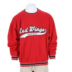 Second life - Męski sweter NHL Detroit Red Wings - Stan bardzo dobry. Czerwone swetry przez głowę męskie Starter, m, bez wzorów, bez kołnierzyka. Za 149.06 zł.