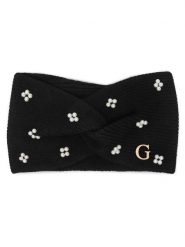 Guess Opaska AW5637 VIS01 Czarny. Czarne rękawiczki damskie Guess, z aplikacjami, z wiskozy. Za 114.99 zł.