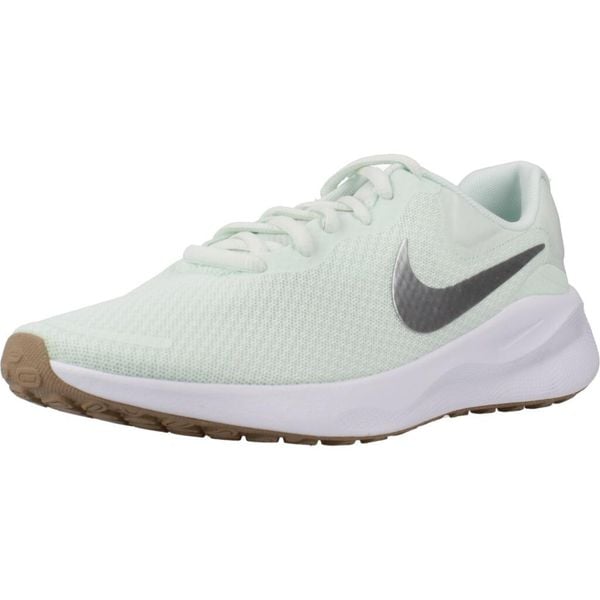 Tenisówki Nike Model Revolution 7 Kolor Zielony. Zielone obuwie sportowe damskie Nike, bez wzorów, z tkaniny, bez zapięcia. Za 311.25 zł.