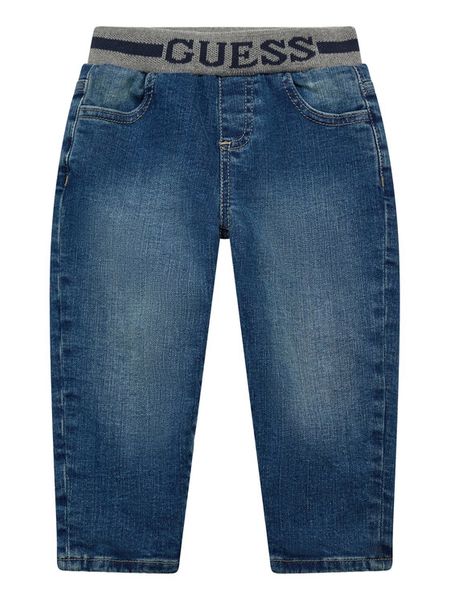 Guess Jeansy N6RA03 D46T0 Niebieski Regular Fit. Niebieskie jeansy dla chłopców Guess, z jeansu. Za 147.99 zł.