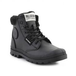 Buty do chodzenia damskie Palladium Pampa Hi. Czarne obuwie sportowe damskie Palladium, bez wzorów, z gumy, trekkingowe. Za 689.00 zł.