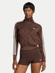 Adidas Bluza Satin Polka Dots Tt Track Top LI2855 Brązowy Regular Fit. Brązowe bluzy damskie Adidas, s, bez wzorów, z syntetyku, bez kaptura. Za 328.99 zł.