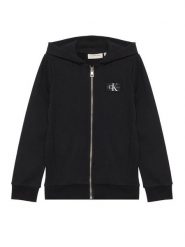 Calvin Klein Jeans Bluza Badge IB0IB02213 Czarny Relaxed Fit. Czarne bluzy dla chłopców Calvin Klein Jeans, bez wzorów, z bawełny, bez ramiączek, bez kaptura. Za 259.99 zł.