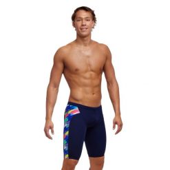 Spodenki kąpielówki męskie Funkita Jammery Streaky Strokes. Niebieskie kąpielówki męskie FUNKY TRUNKS, m, bez wzorów, do pływania. Za 219.00 zł.