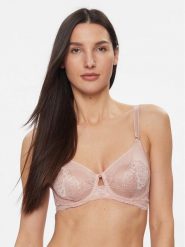 Triumph Biustonosz z fiszbiną Wild Peony Florale W01 10215982 Różowy. Czerwone biustonosze Triumph, bez wzorów, z syntetyku. Za 199.99 zł.