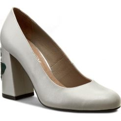 Półbuty ANN MEX - 7969 11S+05S+13W Szary. Szare półbuty damskie Ann Mex, z aplikacjami, ze skóry, eleganckie, bez obcasa, na obcasie, bez zapięcia. W wyprzedaży za 179.00 zł.