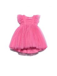 Abel & Lula Sukienka elegancka 5012 Różowy Regular Fit. Czerwone sukienki dla dziewczynek Abel & Lula, bez wzorów, z syntetyku, eleganckie, bez ramiączek. Za 299.99 zł.