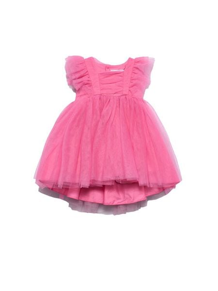 Abel & Lula Sukienka elegancka 5012 Różowy Regular Fit. Czerwone sukienki dla dziewczynek Abel & Lula, bez wzorów, z syntetyku, eleganckie, bez ramiączek. Za 299.99 zł.