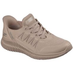 Buty sportowe damskie Skechers Bobs Geo Lite Divine Pace. Brązowe obuwie sportowe damskie Skechers, bez wzorów. Za 359.99 zł.