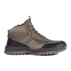 Męskie brązowe zimowe buty trekkingowe. Brązowe trekkingi męskie na zimę. Za 227.37 zł.
