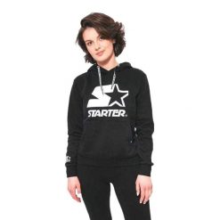 Damska Bluza Z Logo. Czarne bluzy damskie Starter, bez wzorów, bez kaptura. Za 251.99 zł.
