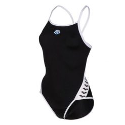 Strój kąpielowy Arena Icons Super Fly Back. Czarne kostiumy jednoczęściowe damskie Arena, bez wzorów, z materiału, klasyczne, na fitness i siłownię. Za 199.00 zł.
