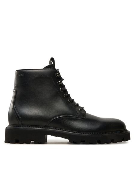 Boss Trapery Julyo 50529274 Czarny. Czarne śniegowce i trapery męskie Boss, ze skóry, bez zapięcia. Za 849.99 zł.