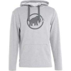 Mammut LOGO HOODY MEN Bluza z kapturem granit melange/titanium. Bluzy sportowe męskie Mammut, z bawełny. W wyprzedaży za 356.15 zł.
