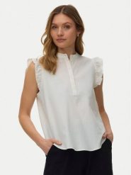 Vero Moda Bluzka Selma 10345667 Biały Regular Fit. Białe bluzki damskie Vero Moda, xs, bez wzorów, z bawełny, bez kołnierzyka, bez ramiączek. Za 139.99 zł.