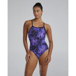 Strój kąpielowy damski TYR Radiant Flare Durafast Lite Diamondfit. Niebieskie kostiumy jednoczęściowe damskie TYR, s, bez wzorów, sportowe, do pływania. Za 199.99 zł.