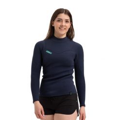 Damska bluzka surfingowa z długim rękawem Jobe Sports 2 mm. Niebieskie bluzki damskie JOBE, s, bez wzorów, z materiału, bez kołnierzyka, bez ramiączek. Za 359.99 zł.