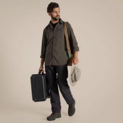 Koszula podróżnicza męska Craghoppers NosiLife Adventure LS Shirt III. Zielone koszule męskie Craghoppers, m, bez wzorów, casualowe, bez kołnierzyka, bez ramiączek. Za 471.99 zł.