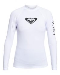 Koszulka do pływania damska ROXY Whole Hearted. Białe koszulki sportowe damskie Roxy, s, bez wzorów, z elastanu, bez kołnierzyka, bez ramiączek, do pływania. Za 89.99 zł.