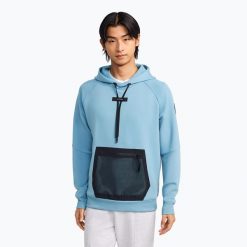 Bluza męska On Hoodie. Niebieskie bluzy męskie On, l, bez wzorów, z elastanu, bez kaptura, na fitness i siłownię. Za 429.99 zł.
