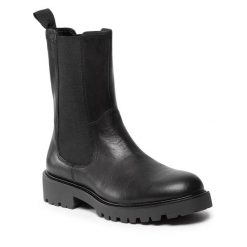 Sztyblety Vagabond Shoemakers. Czarne botki damskie Vagabond Shoemakers, bez obcasa, na płaskiej podeszwie, bez zapięcia. Za 579.99 zł.