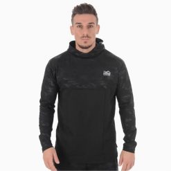 Bluza z kapturem Phantom Athletics Shadow. Czarne bluzy męskie PHANTOM ATHLETICS, m, bez wzorów, z elastanu, z kapturem. Za 289.50 zł.