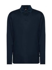 BOSS Polo 50570431 Granatowy Regular Fit. Niebieskie koszulki polo męskie Boss, m, bez wzorów, bez ramiączek. Za 629.99 zł.
