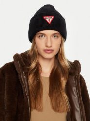Guess Czapka AW5234 VIS01 Czarny. Czarne rękawiczki damskie Guess, na zimę, z aplikacjami, z materiału. Za 209.99 zł.