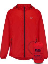 Mac in a Sac - Płaszcz przeciwdeszczowy - Czerwony. Czerwone płaszcze damskie Mac In A Sac, l, bez wzorów, z materiału, klasyczne, długie, z kapturem. Za 308.50 zł.