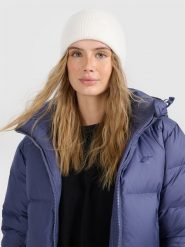 4F Czapka beanie uniseks - biała Uniwersalny. Białe czapki i kapelusze męskie 4f, na zimę, bez wzorów, z materiału, klasyczne. Za 69.99 zł.